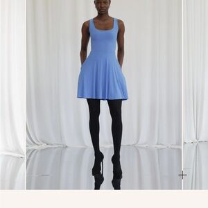 AYM Juni Mini Dress - Dusty Blue